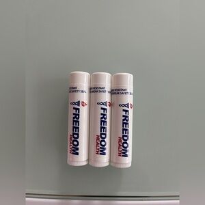 3-Pieces Peppermint Candy Cane Lip Balm 0.15 oz Tamper Resistant